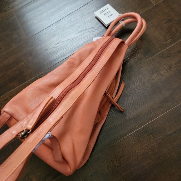 Free People Soho Convertible Sling Bag Backpack Boho Chic Country Rustic Leather - Picture 9 of 9